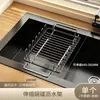 Estante escurridor extensible de acero inoxidable 304 para fregadero para uso doméstico, adecuado para escurrir platos, verduras y frutas, almacenamiento y organizador para fregadero de cocina