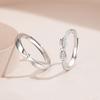 Anillo de Pareja Nudo Permanente Tongxin 2024 Nuevo para Hombres y Mujeres Un Par de Cartas de Amor de Nicho Regalo de San Valentín