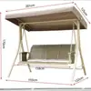 Varanda de Pátio Externo Balcão Balanço Jardim Vila Terraço Ferro Forjado Sofá de Três Lugares Rede Balanço Cadeira de Balanço Elétrica