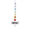 Pingente Captador de Luz Solar de Cristal Cortina de Contas Octogonais Arco-Íris Libélula Anjo Flor Ornamento Suspenso DIY Suprimentos para Cortina de Contas de Casamento