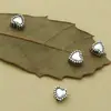 Plata de Ley S925 Plata Tailandesa Forma de Corazón Desgaste Vertical Cuentas DIY Pulsera Hecha a Mano Accesorios de Cuentas Accesorios Materiales