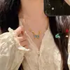 Collar de Mariposa Esmaltada Azul con Colores Degradados de Ensueño, Joyería de Lujo de la Misma Colección que en Tiendas de Oro