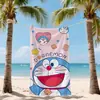 Toalha de Praia para Natação com Estampa Digital Transfronteiriça, Tamanho Grande, Super Absorvente, Não Desbota, Toalha de Banho com Proteção Solar de Microfibra