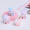 Caja de Regalo Tridimensional Miau Dibujo Animado Hecho a Mano DIY Accesorios para Joyería Pegamento de Crema Resina Accesorios Pequeños Paquete de Materiales Venta al por Mayor