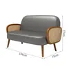 Venda Direta da Fábrica Conjunto de Mesa e Cadeiras de Rattan Temático para Restaurante, Mesa e Cadeiras Simples Comerciais para Restaurantes, Lojas de Chá com Leite e Cafeterias