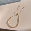 Pulsera de Circonita Ultrabrillante de Estilo Minimalista Vintage, Diseño Nicho, Joyería de Moda de Alta Gama de Lujo Ligero para Mujer