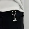 Chaveiro Dado de Nicho Hip-Hop Europeu e Americano Corrente de Metal Versátil Masculina Acessório para Calça Pingente de Roupa