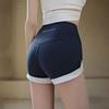 Shorts de tres puntos Ajustados Yoga Traje de baño Shorts Cadera Melocotón Contraste Verano para Mujer Ropa Exterior Cintura Alta Fitness Secado Rápido Pantalones Cortos Hot
