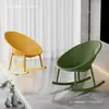 Silla mecedora de plástico estilo nórdico para balcón, para uso en casa, diseño simple y moderno, adecuada para adultos, popular mecedora calada