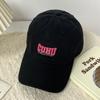 Gorra de béisbol suave para mujer, estilo 2023, con cara visible, ala ancha y pequeña, para verano, con cabeza grande, color gris