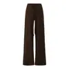Pantalones de Moda Holgados Adelgazantes con Cordón de Ajuste de Pierna Ancha Dulces de Cintura Baja Casuales Versátiles Largos para Mujer