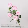 Rama alta 5 cabezas rosa de lana boda auditorio techo camino decoración arco de flores flor falsa flor de boda al por mayor