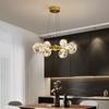 Lámpara de Araña para Sala de Estar Estilo Nórdico Nuevo Estilo Lujo Ligero Creativo Personalizado Popular en Internet Gangtian Star Frijol Mágico Lámparas de Dormitorio Comedor Lámpara de Araña