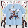 Camiseta de Manga Corta Nueva de Verano Prototipo de Poppy Playtime, Top Versátil para Niños y Niñas, de Moda