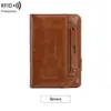 Nuevo Retro Transfronterizo Porta Pasaporte Antirrobo RFID para Hombre y Mujer Billetera Portátil para Pasaporte Porta Tarjetas Antimagnético Bolsa para Identificación