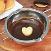 Olla para derretir chocolate de acero inoxidable 304, olla para azúcar, tazón para derretir a prueba de agua, herramienta para hornear, olla para derretir cera, herramienta para velas
