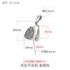 Hebilla de seguridad con colgante de plata esterlina S925, hecha a mano, con incrustaciones de jade Ruyi, Buda, hebilla de plata de Buda