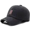 Gorra para Hombre de Invierno para Adultos Mayores Cálida de Lana Estilo Béisbol Otoño e Invierno Padre de Mediana Edad y Adultos Mayores Gorra con Visera para Protección de Orejas