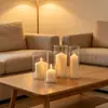 Portavelas de cristal a prueba de viento, taza de vela creativa estilo europeo, accesorio de ambiente romántico para cumpleaños y bodas, portavelas para decoración del hogar