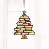 Nuevo Producto Transfronterizo Colgante Creativo de Árbol de Navidad para Coche Decoración Acrílica Navideña Decoración para el Hogar de Vacaciones