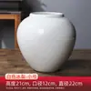 Vaso Cerâmico Dezhou Altamente Estético na Cor Creme Estilo Paisagem, Vaso Branco Adequado para Hidroponia, Arranjo de Penas, Decoração de Casa Atacado