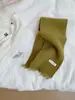 Cachecol curto de malha simples e versátil de cor sólida com franjas, novo para outono e inverno, estilo coreano, aquecedor de pescoço quente de uso duplo para mulheres