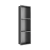 Estante de pared empotrado para baño de acero inoxidable, nicho horizontal, gabinete de almacenamiento, separación de seco y húmedo, estante de gabinete color gris pistola