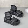 Sandalias Romanas de Punta Redonda para Mujer, Nuevo Estilo Verano 2026, Plataforma de Suela Gruesa, Aspecto de Alta Gama, Sandalias Casuales con Punta Abierta