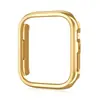 Adequado para Capa Protetora de Relógio Apple S7 Oca Anti-queda iwatch7 Geração Capa Protetora Eletrodepositada de PC 41mm/45mm