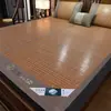 Esterilla de Bambú Anji de Doble Cara para Verano, Esterilla Refrigerante de Bambú Carbonizado con Borde Envuelto para Estudiantes, Esterilla Plegable para Uso Doméstico, Adecuada para Camas Superpuestas