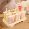 Molde de Sorvete Casa Fazendo Picolé Picolé Diy Sorvete Congelado Bloco de Gelo Sorvete Sorbet Caseiro Caixa de Gelo Picolé