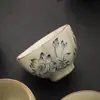 Taza de Té de Loto de la Suerte Ruyao Beige Taza de Maestro Juego de Té Kung Fu Taza Personal Especial de Cerámica para Cata de Té Taza de Invitado