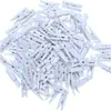 Clips de Madera Blancos para Bricolaje Transfronterizos, Clips de Madera de Colores para Decoración DIY, Decoraciones Colgantes, Clips para Pared de Fotos, Clips para Notas