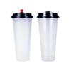 Calibre 90 700ml taza desechable para té de leche al por mayor plástico grueso translúcido taza de inyección envío