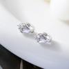 Pendientes Tulipán Dulces de Moda Coreana para Mujer, Pendientes de Flores Pequeñas, Exquisita Joyería para Orejas Pequeñas Frescas Rellena de Diamantes
