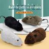 Rato de pelúcia com corda mecanismo de corda animal de estimação gato cachorro brinquedo brinquedo assustador para a pessoa toda atacado