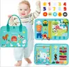 Fornecimento Transfronteiriço de Placas de Aprendizagem de Feltro para Educação Infantil, Brinquedos Educativos de Ação DIY, Quadro de Vestir Infantil, Quadro de Atividades de Feltro para Crianças Pequenas