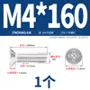Tornillos de Acero Inoxidable 304 Estándar Nacional de Cabeza Plana Ranurada Tornillos de Cabeza Avellanada Pernos Pequeños Accesorios Completos M3M4-M10Mm