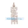 M22 novo pingente de cobre puro micro-incrustado Sonho de Amor Feliz Chefe Feliz letra feliz