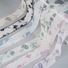 Hilo de nieve flotante 2.5 Hilo de perla Cordón de seda Estilo chino Estilo fresco Seda translúcida Cinta plana ancha Zapatos blancos