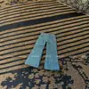 Jeans KT de Piernas Largas Desgastados, Pantalones Anchos Sueltos de Hip-Hop de la Calle Principal Retro Americano con un Ambiente Único, Perezoso y Relajado