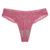 Tanga Sexy de Renda Estilo Europeu e Americano Cintura Baixa Sem Costura Tamanho Plus Seda Gelada Algodão Puro Forro da Virilha Calça T Exclusivamente para Vendas Transfronteiriças