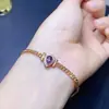 Pulseira de Espinélio Birmanês Natural. Tamanho da Pedra: 4* 6mm. Adequado para Uso Diário com Galvanoplastia de Prata Esterlina 925 18