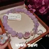Pulsera Fulu de Calabaza de Cristal Rosa de Madagascar y Uva de Jade Morado, Nuevo Estilo Chino, Pulsera de Flor del Dios Amatista