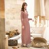 Vestido Estampado de Lunares Aspecto Adelgazante Casual Vacaciones Falda Larga para Mujer Pg Dvf2025 Falda Cruzada Verano Nuevo Estilo