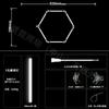 Luz de Garagem Luz Hexagonal Colmeia 110V Loja de Lavagem de Carros Filme Teto Luz Estação de Trabalho Beleza Automotiva Lâmpadas Zhongshan