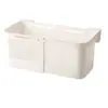 Cesta colgante retráctil para mesita de noche de dormitorio, estante de almacenamiento grande, caja de pañuelos, cable de datos, organizador de gran capacidad, cesta para artículos varios