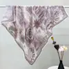Novedades en Stock: Pañuelo Cuadrado de Algodón de Seda Estampado de 70 cm con Patrón Floral Francés Vintage, Chal Pequeño Delgado, Disponible al por Mayor