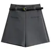 Primavera 2026 Nuevos Pantalones Cortos Casuales de Pierna Ancha Estilo Chica Spicy Sueltos de Cintura Alta para Mujer Pantalones de Traje Versátiles Adelgazantes