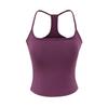 Atacado Bojo Camisole Nadador Feminino 2025 Nova Cor Lisa Slim Curto Roupa Externa Alça Fina Colete Yoga